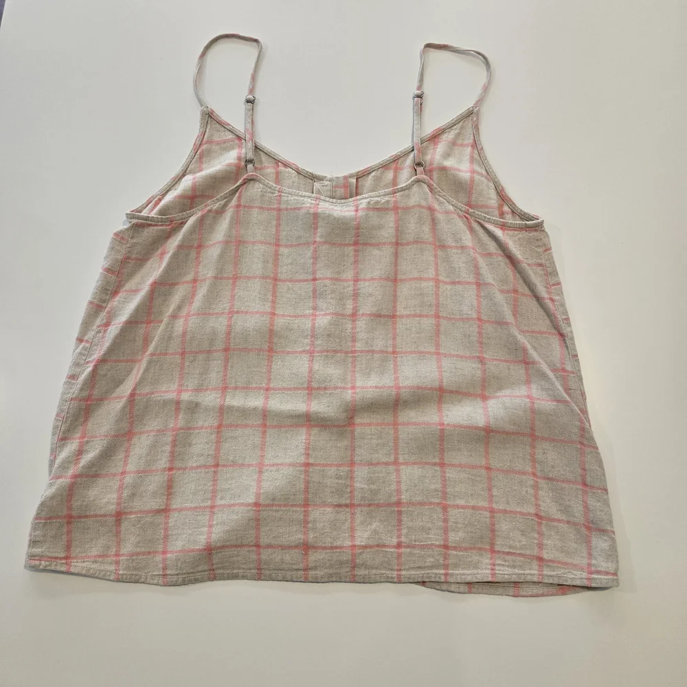 Lucky Brand Pink and Cream Plaid Tank Top - Picture 3 of 6